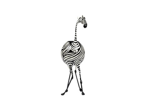 ZEBRA FİGÜRLÜ ŞAMDAN