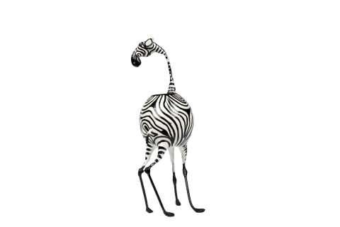 ZEBRA FİGÜRLÜ ŞAMDAN